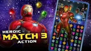 marvel puzzle quest heroic action gameplay