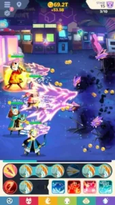 masketeers stage progression interface
