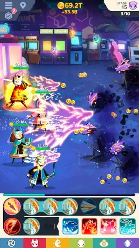 masketeers stage progression interface