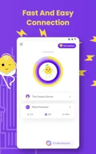 potatovpn protocol selection menu
