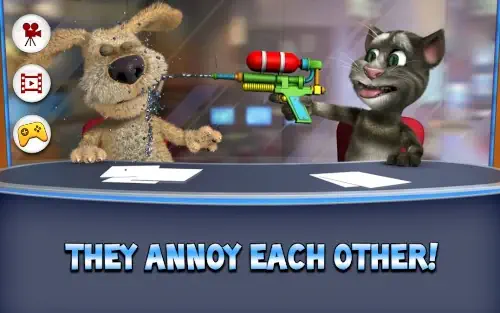 talking tom ben news fight animation