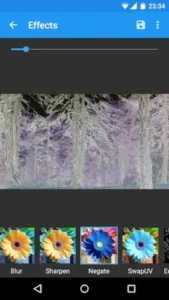 vidtrim effects menu options