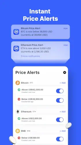 Coinmarketcap price alert settings