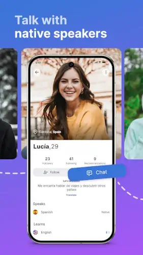 speaky user profile optimized