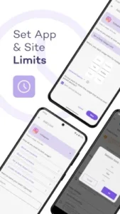 stayfree app limits setting interface stayfree app limits setting interface
