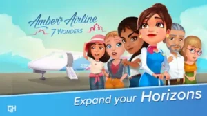 Amber's Airline 7 wonders world tour screen
