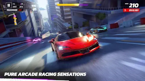 asphalt legends arcade racing gameplay hud