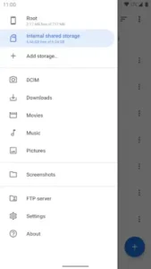 material files main interface storage overview