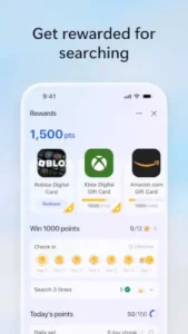 microsoft bing rewards points redemption options