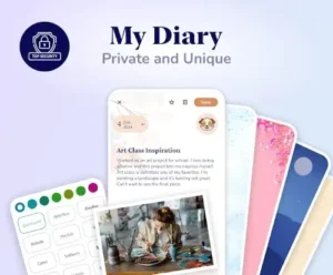 my diary app sample entry ui