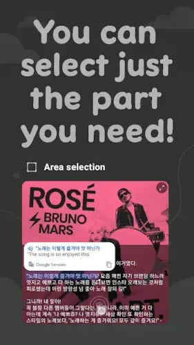 screen translate precise text selection