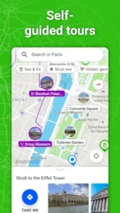 smartguide paris self guided tour map