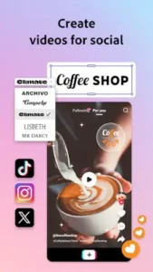 adobe express social video templates display