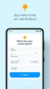 busbud app booking interface