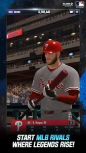 mlb rivals high score gameplay interface