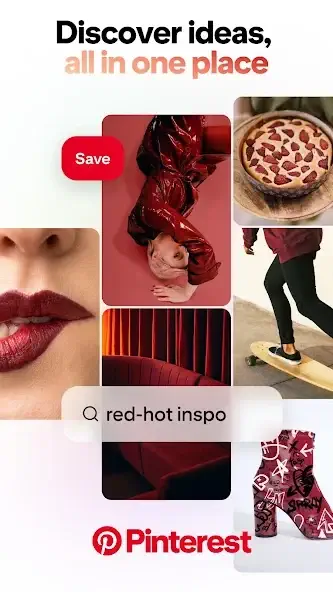 pinterest app sav ideas interface