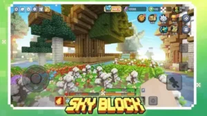 blockman go in game interface skyblock