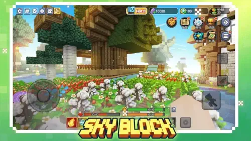 blockman go in game interface skyblock