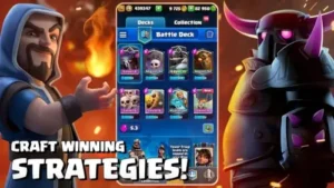 clash royale deck building interface
