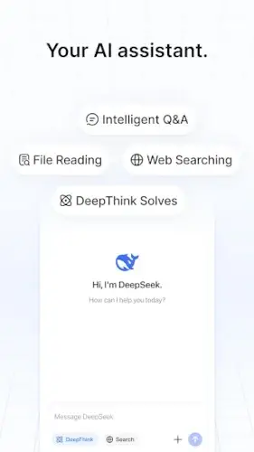 deepseek ai assistant interface deepthink