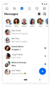 facebook lite built in messaging inbox