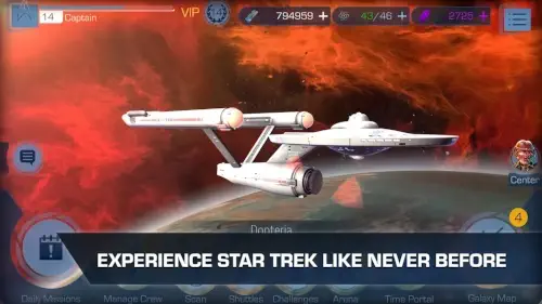 star trek timelines main interface overview