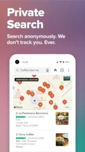 duckduckgo private search results