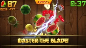 fruit ninja arcade mode frenzy gameplay