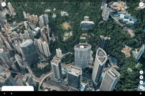 google earth 3d view scale interface