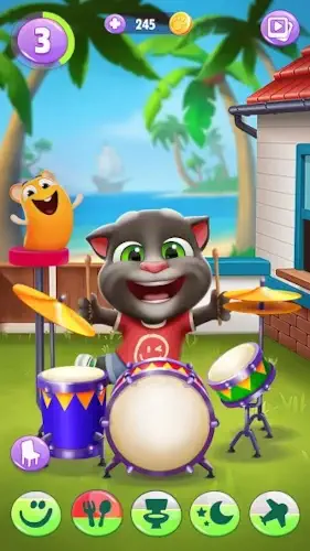 my talking tom 2 drums