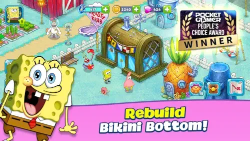 spongebob adventures pocket gamer award win