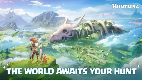huntopia title screen