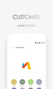 via browser customizable homepage