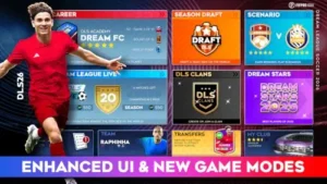 dream league soccer 2026 ui