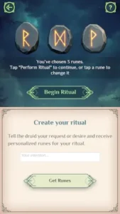 runic oracle three runes ritual