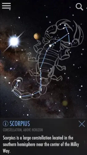 skyview scorpius constellation