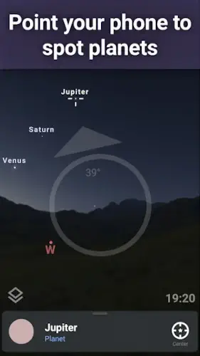 stellarium spot planets