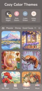 happy color cozy themes