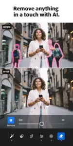 lightroom remove ai before after