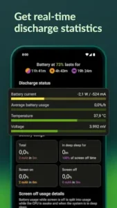 accubattery discharge statistics