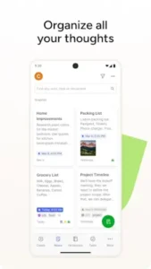 evernote organize thoughts
