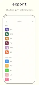 polycam export format options polycam export format options