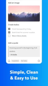 upnote simple clean easy todos