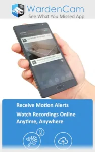 wardencam motion alert notification