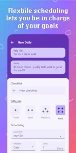 habitica new daily task creation scheduling