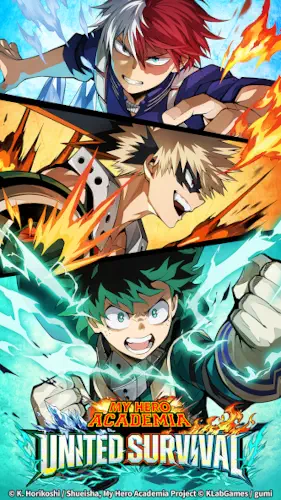 mha united survival title screen