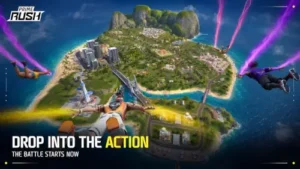 prime rush drop into action battle royale