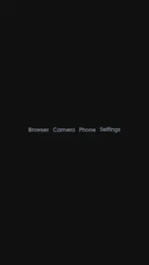 ap15 launcher minimalist text list home screen