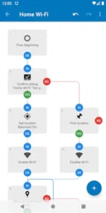 automate flowchart editor blocks interface