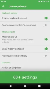 kiss launcher user experience settings